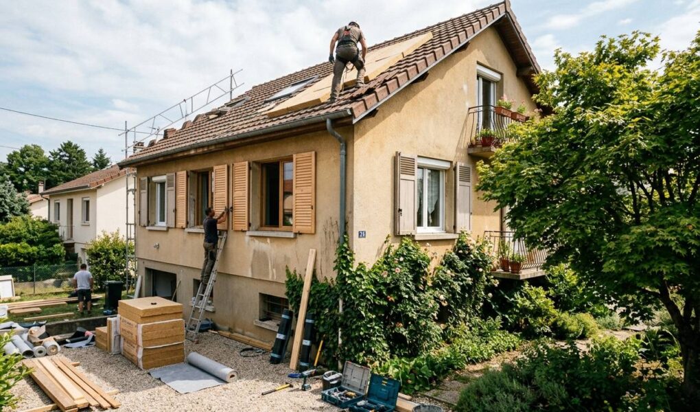 Une scène illustrant : Confort d’été post-canicule août-septembre 2026 : solutions passives (volets, isolation toiture