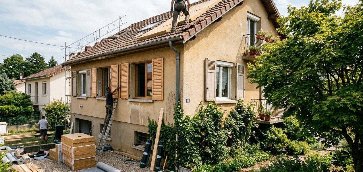 Une scène illustrant : Confort d’été post-canicule août-septembre 2026 : solutions passives (volets, isolation toiture